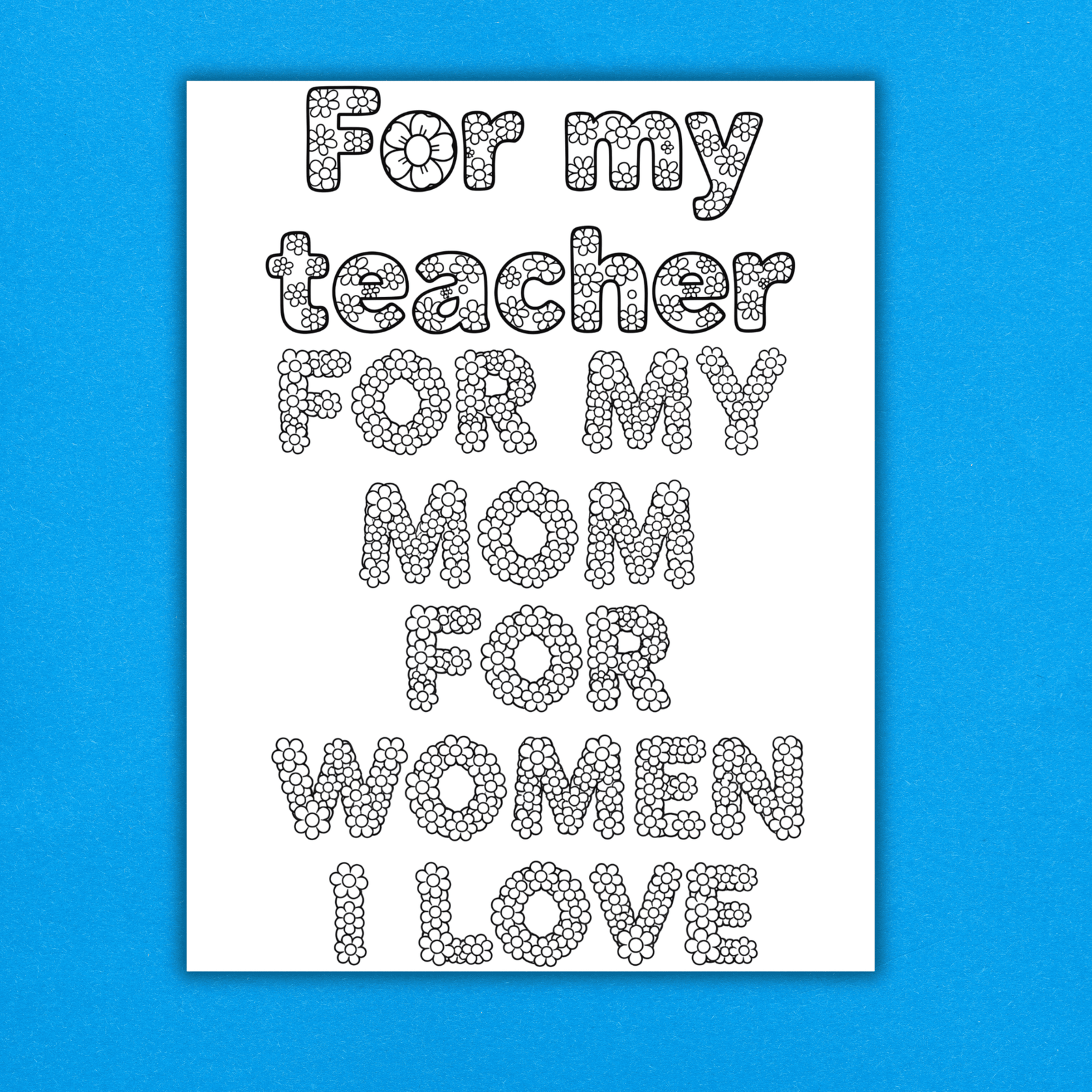 International Women's Day Flower Craft & Appreciation Activity - Women's History Month Printable PDF International Women's Day Flower Craft & Appreciation Activity - Women's History Month Printable PDF